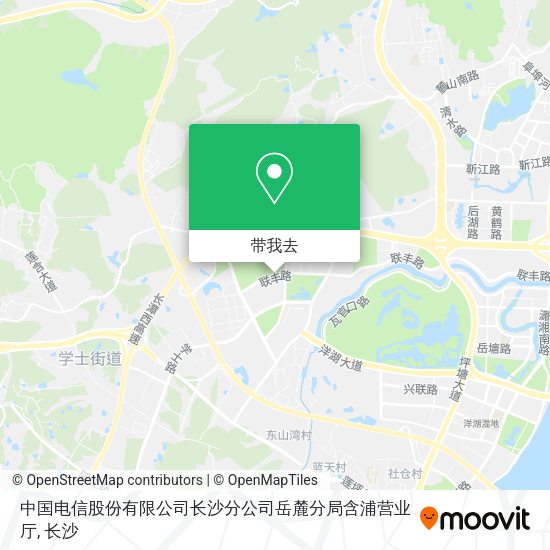 中国电信股份有限公司长沙分公司岳麓分局含浦营业厅地图