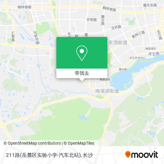 211路(岳麓区实验小学-汽车北站)地图