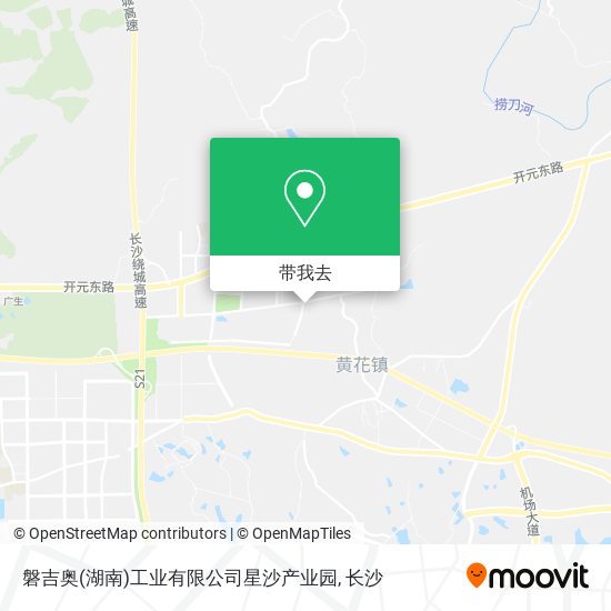 磐吉奥(湖南)工业有限公司星沙产业园地图