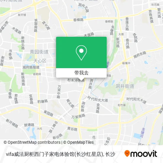 vifa威法厨柜西门子家电体验馆(长沙红星店)地图