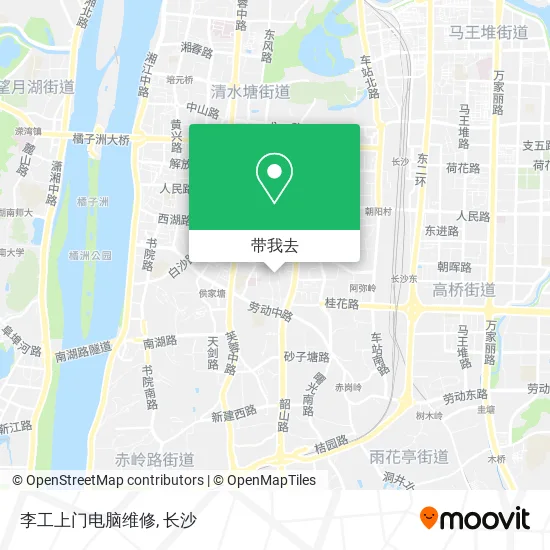 李工上门电脑维修地图