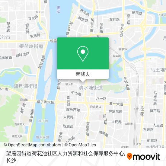 望麓园街道荷花池社区人力资源和社会保障服务中心地图