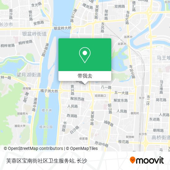 芙蓉区宝南街社区卫生服务站地图