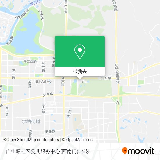 广生塘社区公共服务中心(西南门)地图