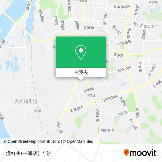 渔鲜生(中海店)地图