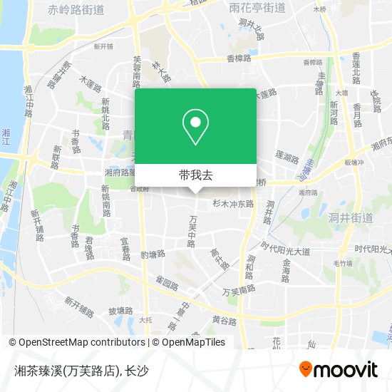 湘茶臻溪(万芙路店)地图