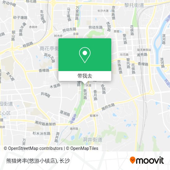 熊猫烤串(悠游小镇店)地图