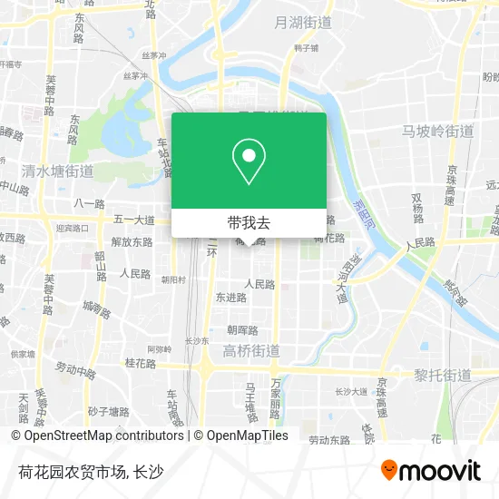 荷花园农贸市场地图