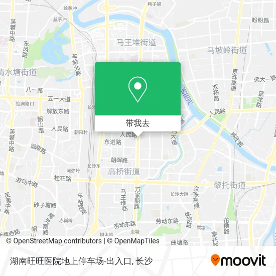 湖南旺旺医院地上停车场-出入口地图