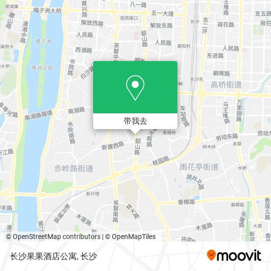 长沙果果酒店公寓地图