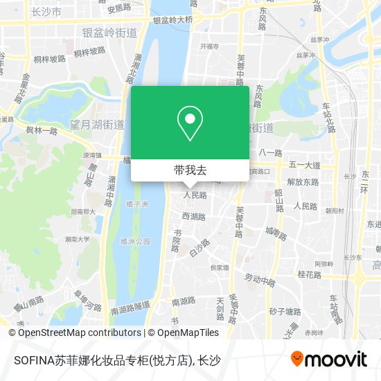 SOFINA苏菲娜化妆品专柜(悦方店)地图