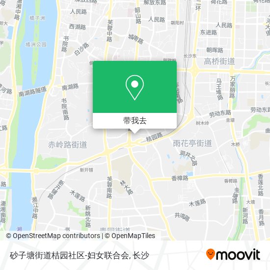 砂子塘街道桔园社区-妇女联合会地图