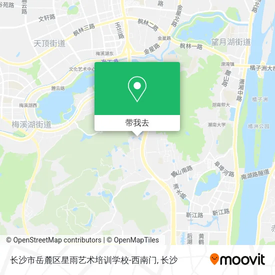 长沙市岳麓区星雨艺术培训学校-西南门地图