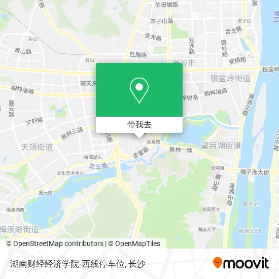 湖南财经经济学院-西线停车位地图