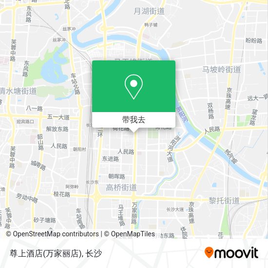 尊上酒店(万家丽店)地图
