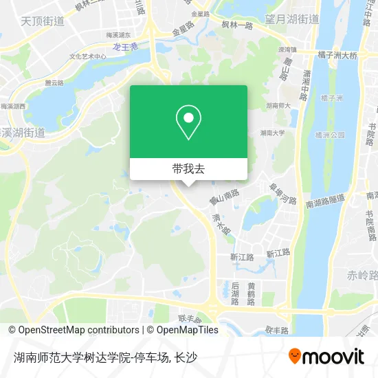 湖南师范大学树达学院-停车场地图