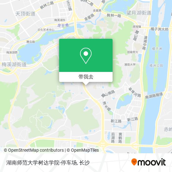湖南师范大学树达学院-停车场地图