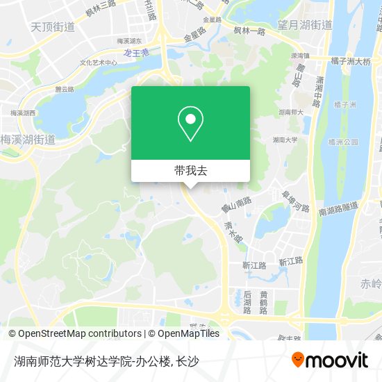 湖南师范大学树达学院-办公楼地图