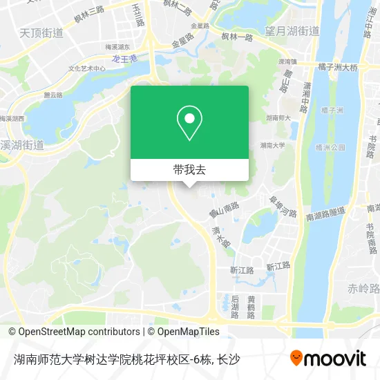 湖南师范大学树达学院桃花坪校区-6栋地图