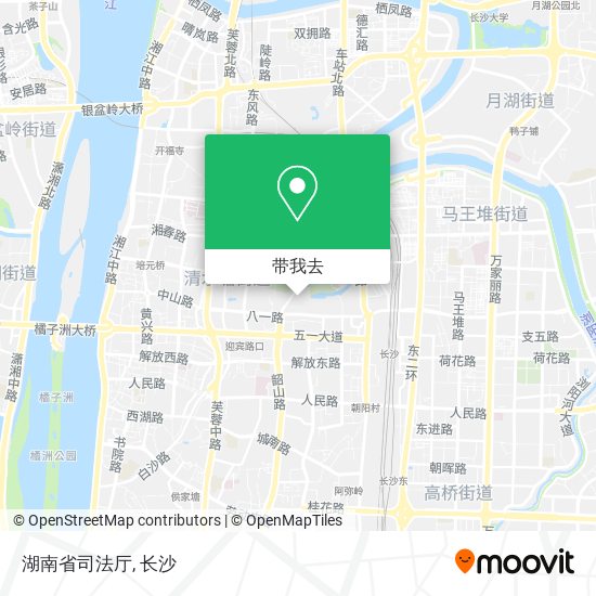 湖南省司法厅地图