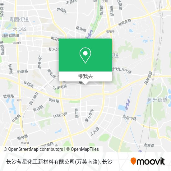 长沙蓝星化工新材料有限公司(万芙南路)地图