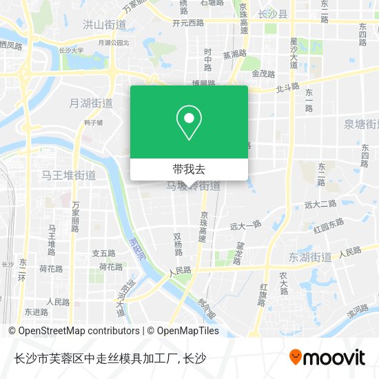 长沙市芙蓉区中走丝模具加工厂地图
