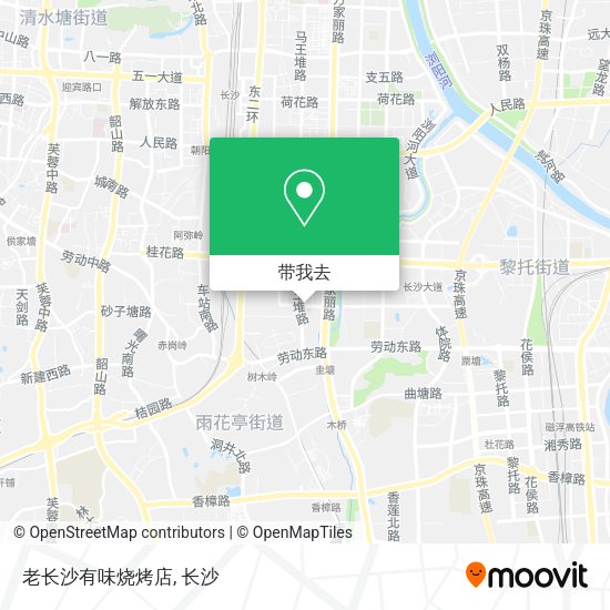 老长沙有味烧烤店地图