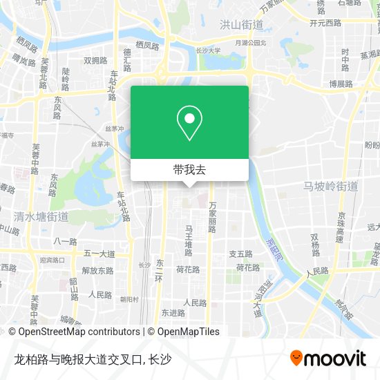 龙柏路与晚报大道交叉口地图