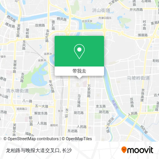 龙柏路与晚报大道交叉口地图