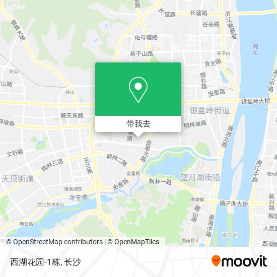 西湖花园-1栋地图