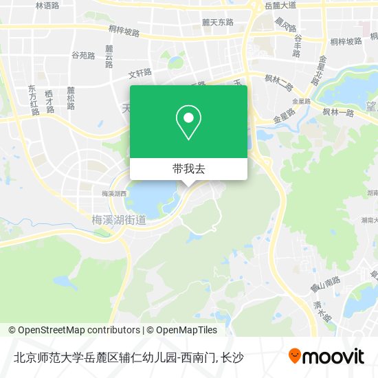 北京师范大学岳麓区辅仁幼儿园-西南门地图