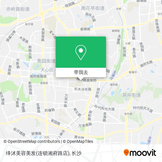 绎沭美容美发(连锁湘府路店)地图