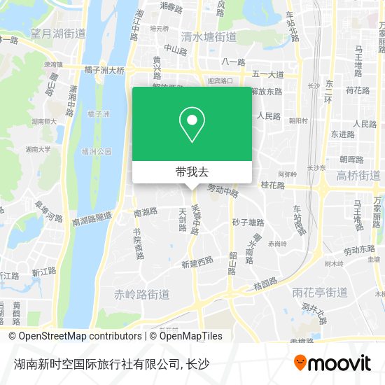 湖南新时空国际旅行社有限公司地图