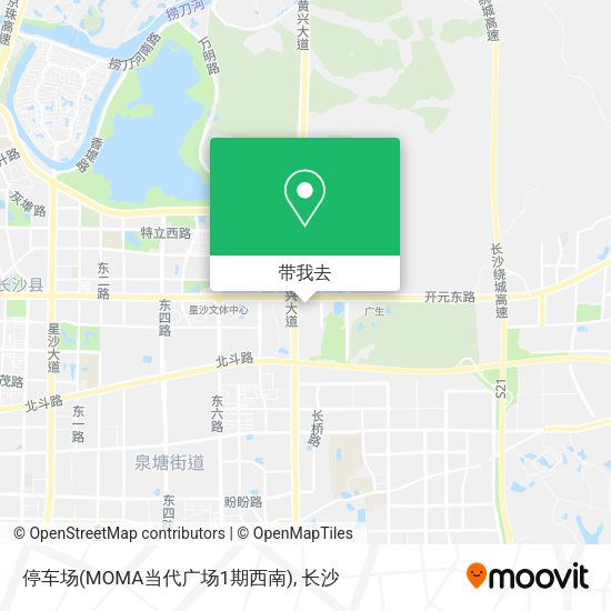 停车场(MOMA当代广场1期西南)地图
