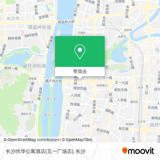 长沙尚华公寓酒店(五一广场店)地图