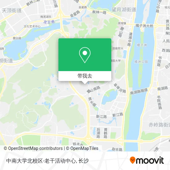 中南大学北校区-老干活动中心地图
