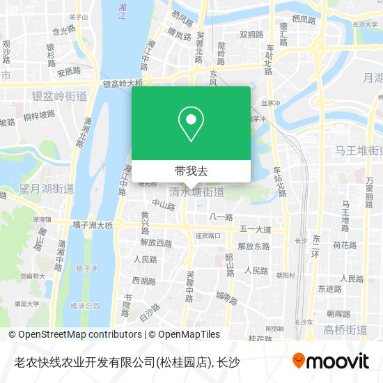 老农快线农业开发有限公司(松桂园店)地图