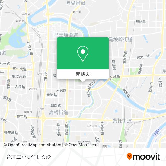 育才二小-北门地图