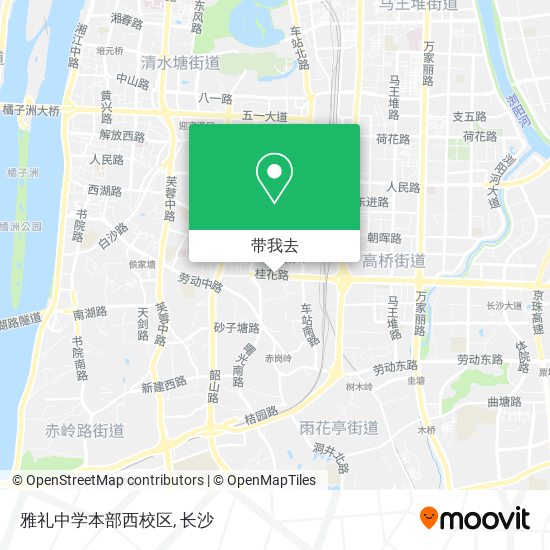 雅礼中学本部西校区地图