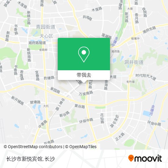 长沙市新悦宾馆地图