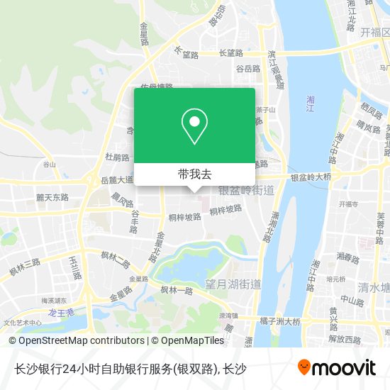 长沙银行24小时自助银行服务(银双路)地图