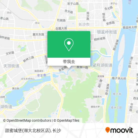 甜蜜城堡(湖大北校区店)地图