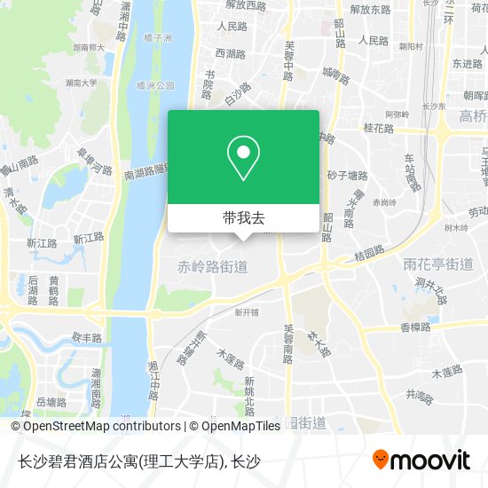 长沙碧君酒店公寓(理工大学店)地图