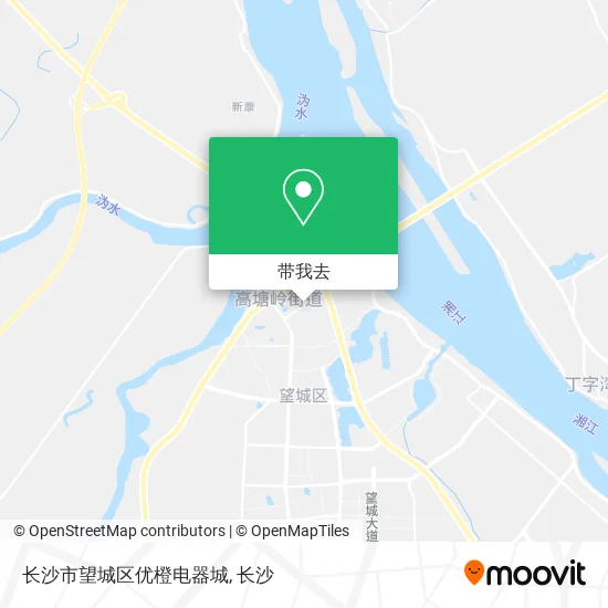长沙市望城区优橙电器城地图