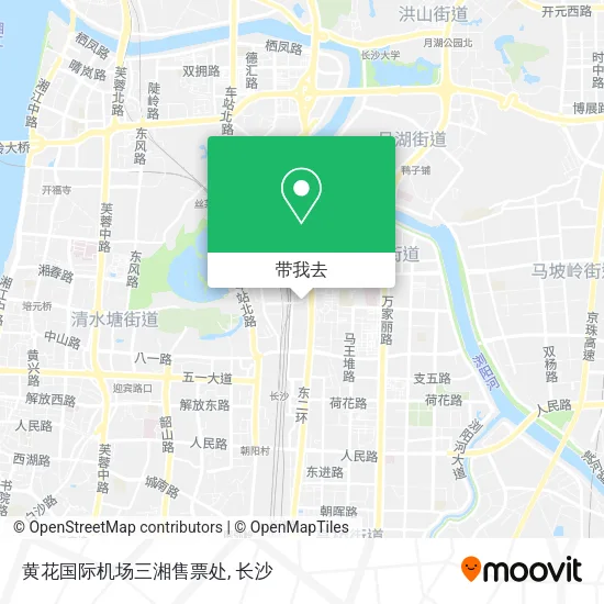 黄花国际机场三湘售票处地图