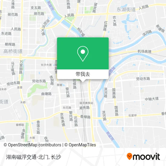 湖南磁浮交通-北门地图