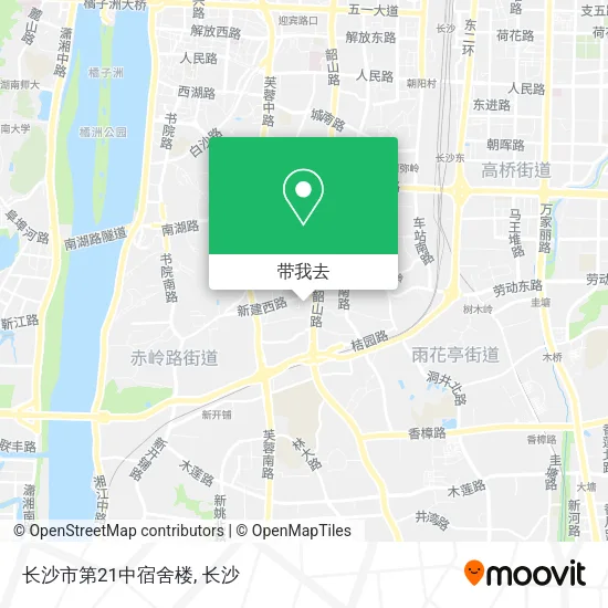 长沙市第21中宿舍楼地图