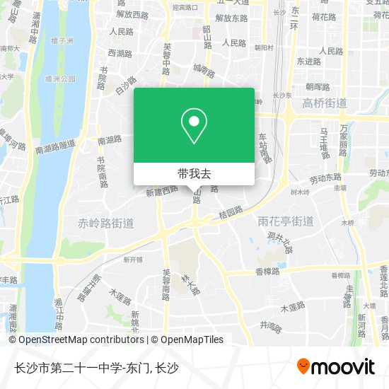 长沙市第二十一中学-东门地图