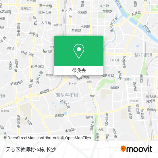 天心区教师村-6栋地图