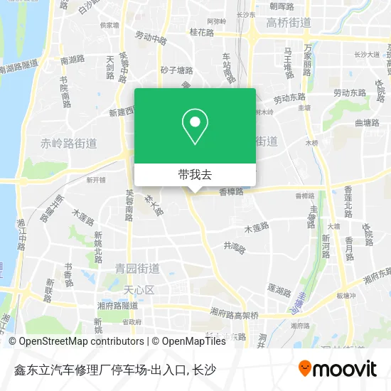 鑫东立汽车修理厂停车场-出入口地图